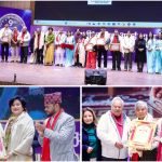 मदन कृष्ण श्रेष्ठलाई अभिनन्दन र कोमल ओलीलाई दीर्घ साधना सम्मान प्रदान गर्दै सम्पन्न भयो नवौं राष्ट्रिय रापती म्युजिक अवार्ड