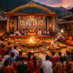 विन्ध्यवासिनी मन्दिर परिसरमा भव्य श्रीमद्भागवत ज्ञान महायज्ञ हुदै