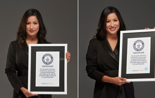 गोरखाकी पूर्णिमा श्रेष्ठले १३ दिनमा तीनपटक सगरमाथा आरोहण गरी गिनिज वर्ल्ड रेकर्ड कायम गरिन्