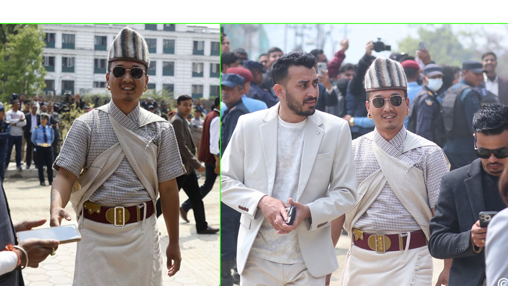 परम्परागत गुरुङ पोशाकमा सुधन गुरुङ, शपथ समारोहमा आकर्षणको केन्द्र