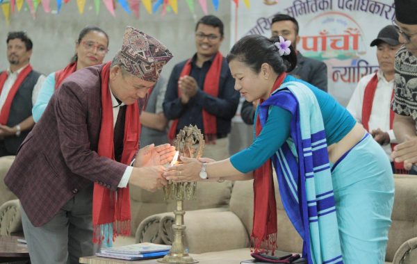 गोरखा जिल्लाका न्यायिक समिति पदाधिकारीहरूको पाँचौँ जिल्ला स्तरीय बैठक धार्चे गाउँपालिकामा सम्पन्न