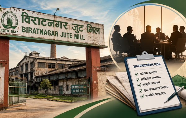 विराटनगर जुट मिल पुनः सञ्चालन गर्न अध्ययन कार्यदल गठन, एक महिनाभित्र प्रतिवेदन