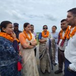मन्त्री मेहताद्वारा सप्तरीमा स्वास्थ्य प्रतिष्ठानको प्रस्तावित जग्गा अवलोकन, गजेन्द्रनारायण सिंह अस्पताल निरीक्षण